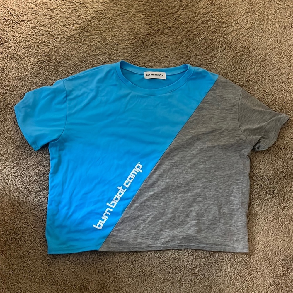 Burn Boot Camp Blue/Grey Tee - Medium